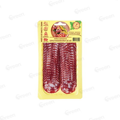 Колбаса с/к Иней Брауншвейгская в/у 100г (4607007274142)
