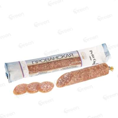 Колбасное изделие сырокопченое из мяса цыплят-бройлеров КОЛБАСА ПРОВАНСКАЯ, высшего сорта, охлажденная, газ индивид. упаковка, 180 г